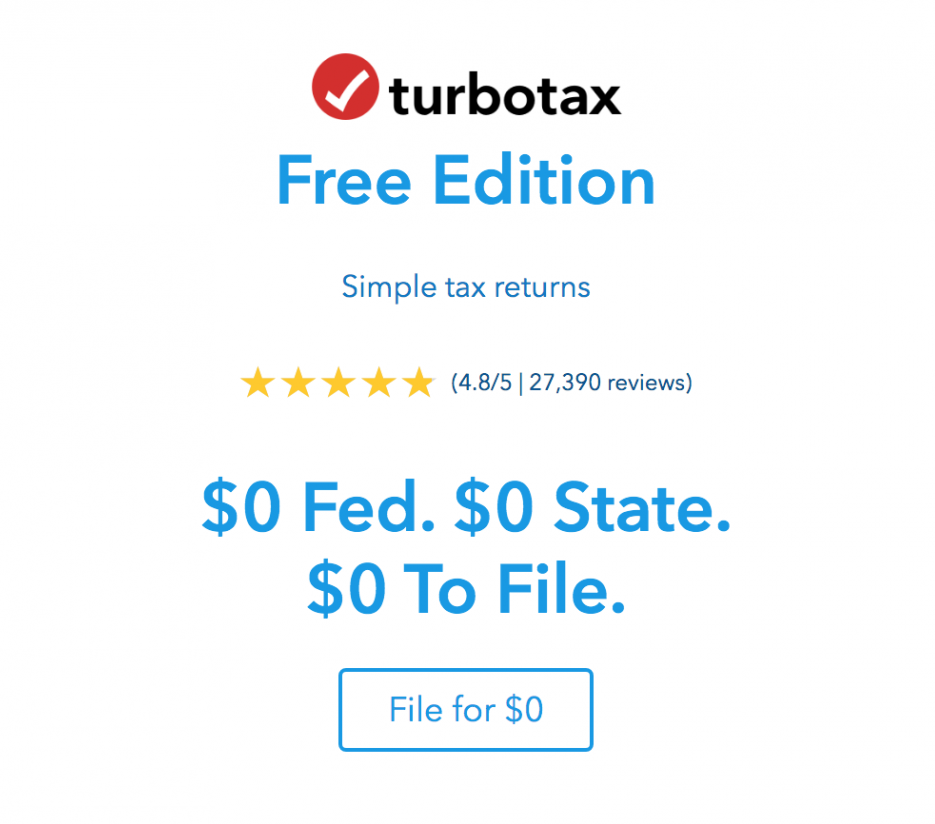 turbo tax free edition image